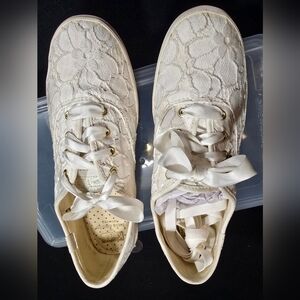 Keds x Kate Spade floral lace tennis shoes